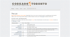 Desktop Screenshot of corkagetoronto.com